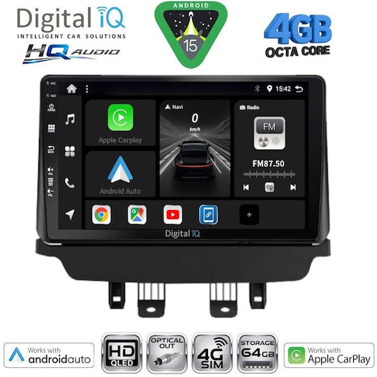 Digital IQ Ηχοσύστημα Αυτοκινήτου για Mazda CX-3 2014-2023 (Bluetooth/USB/WiFi/GPS/Apple-Carplay/Android-Auto) με Οθόνη Αφής 9"