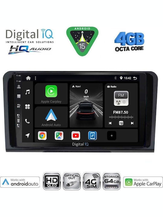 Digital IQ Car Audio System for Mercedes-Benz ML / GL Class 2005-2011 Bluetooth USB WiFi GPS Apple CarPlay Android Auto with 9" Touch Screen