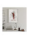 Comic Poster Iron Man Cm032 40cm X 50cm Κορνίζα Καφέ Ξύλου