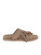 Women's Beige Flat Sandals