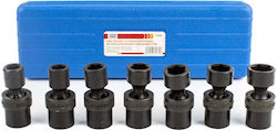 HBM Machines Adjustable Pneumatic Sockets with 1/2" Frame Host Set 7 Pieces HBM Machines Adjustable Pneumatic Sockets with 1/2" Frame Host Set 7 Pieces