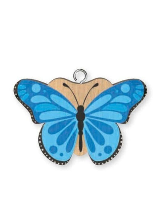 Wooden Keychain Butterfly 2 Wooden Keyring K1905 Global Journey Gifts 5035743019052