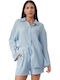 Women's Set with Light Blue Shorts