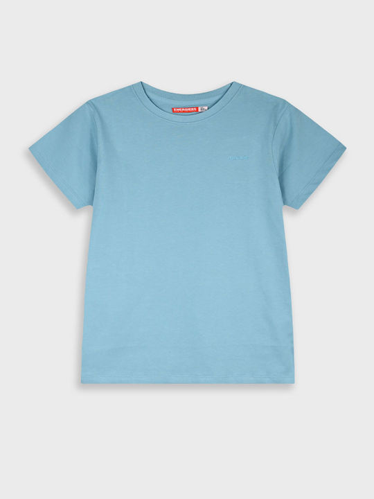 Kinderoberteile Kurzärmelig Türkis Basic Line