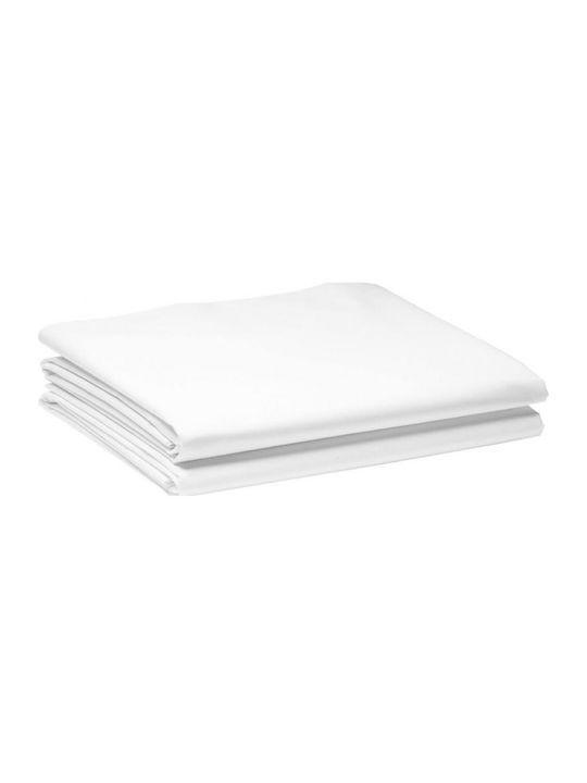 TnS Double Bed Sheet 240x270cm White
