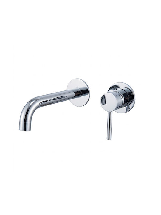 Set Mixer & Mundstück-Set Eingebaute Wasserhähne für Waschbecken Gold