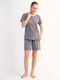 Vienetta Secret Summer Women's Grey Pyjama Set