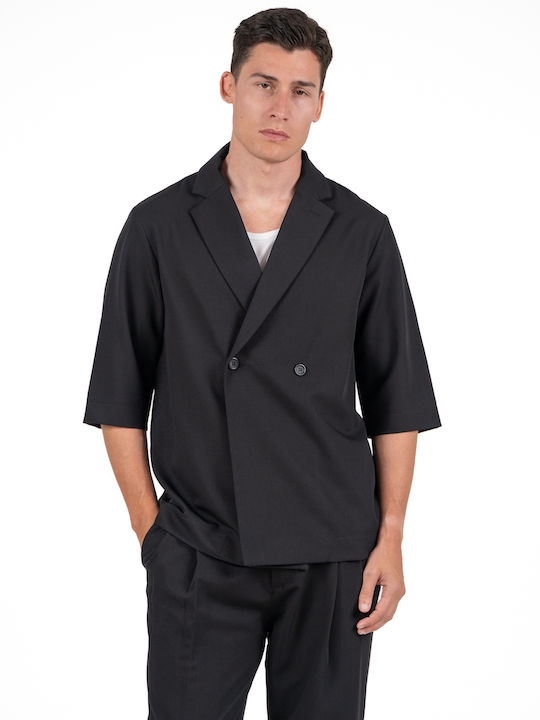 Vittorio Artist Μακρυμάνικo Overshirt Black 300...