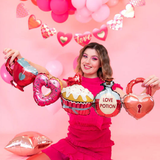 Baloane Ziua Îndrăgostiților Flori Folie Jumbo 101 cm
