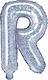 Buchstabe R Folie Graue 35cm
