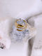 Celestino Women's Steel Ring in Gold Tone