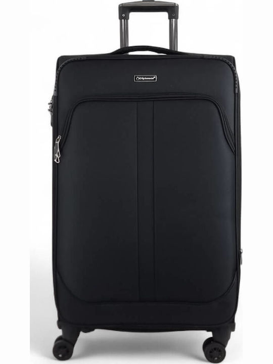 Diplomat Lisbon Large Fabric Travel Suitcase Bl...