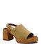 Suede Damen Sandalen Anatomisch Beigen
