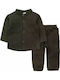 Kids Set with Pants Summer 2 Pieces Khaki