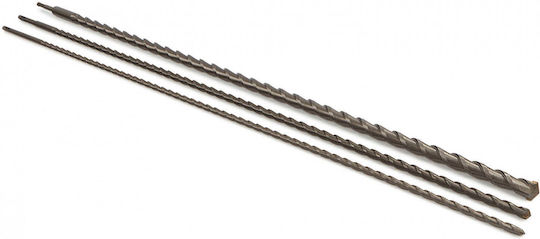 HBM Machines Set 3 Burghie cu Cap de Foraj SDS Plus pentru Materiale de Construcție