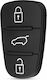 3 Button Rubber Hyundai Kia Remote Key