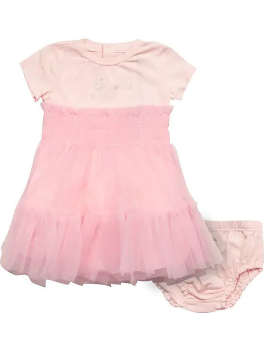 Guess Girls Tulle Dress Pink