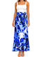 Maxi Skirt Envelope Blue Navy