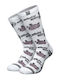 Bee. Unusual. Brain Rot Socks with Patterns White