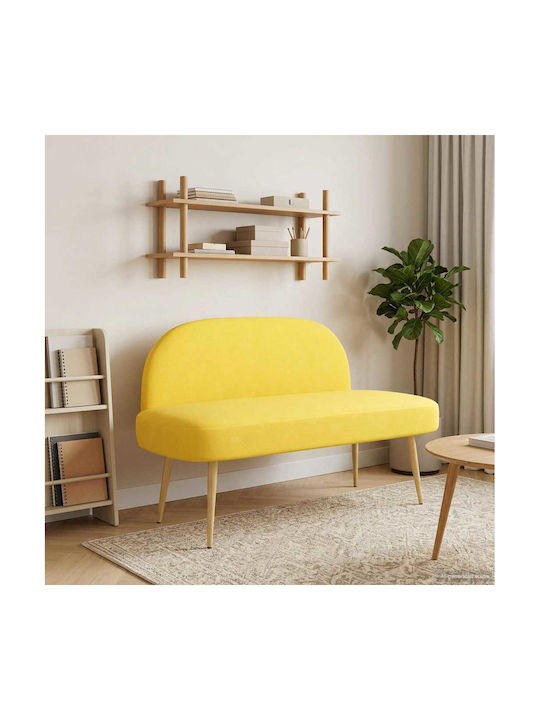Offener Doppelsitzer Sofa Offenes Gelb 110x60x76cm