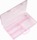 Sensopro Milano Compartmentalized Manicure Box 4 Slots Sweet Pink