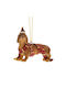 Brown Polyresin Puppy Hanging Ornament 8x5x7cm