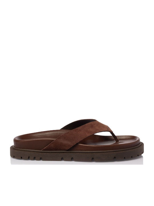 Sante Day2day Leder Flache Damen Sandalen Braun