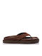Day2day Leder Flache Damen Sandalen Braun