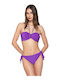 Slip Bikini cu Dantelă Ciclamino