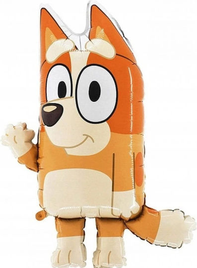 Baloane Zi De Naștere Bluey Folie Jumbo Portocalii 83 cm