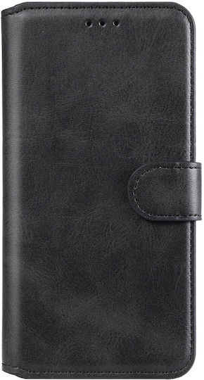 Tel1 Xiaomi Mi Note 10 10 Pro Classic Calf Texture Book Case Black