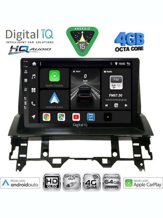 Digital IQ Car Audio System for Mazda 6 2002-2008 Bluetooth USB WiFi GPS Apple CarPlay Android Auto with 10" Touch Screen