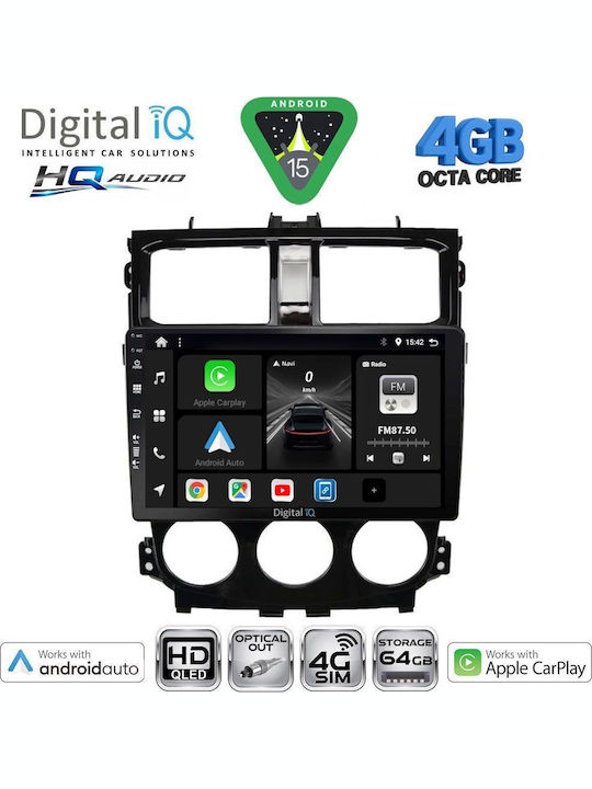 Digital IQ Car Audio System for Mitsubishi Colt 2013-2023 Bluetooth USB WiFi GPS Apple CarPlay Android Auto with 9" Touch Screen