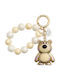Ecarla Keychain Bear Beads Cream Brl366k