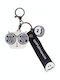 Ecarla Keychain Cat In Glasses White Brl331b