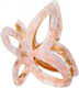 Ecarla Metall Haarspange mit Schmetterling Perle Masse Rosa Sp237r