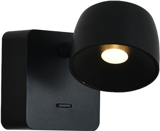 VK Lighting Wandleuchte mit Integrierte LED und Warmes Weiß Licht Schwarz