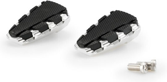 Puig Hi-Tech Motorcycle Foot Pegs In Silver Color PUIG-20853P