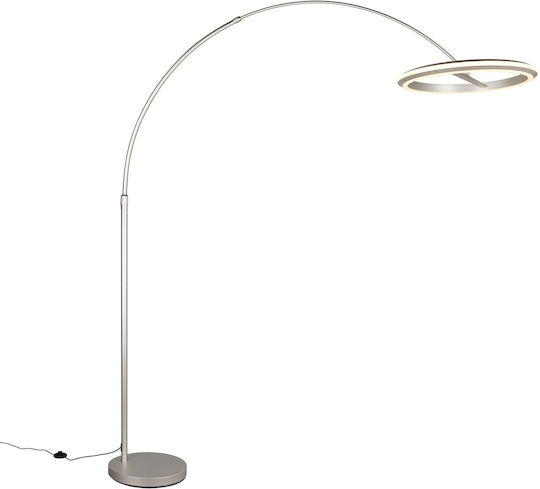 Trio Lighting Amador LED Floor Lamp with Warm White Light 2400lm Silver