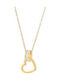 ecarla Necklace With Heart Design In Gold Plated Steel
