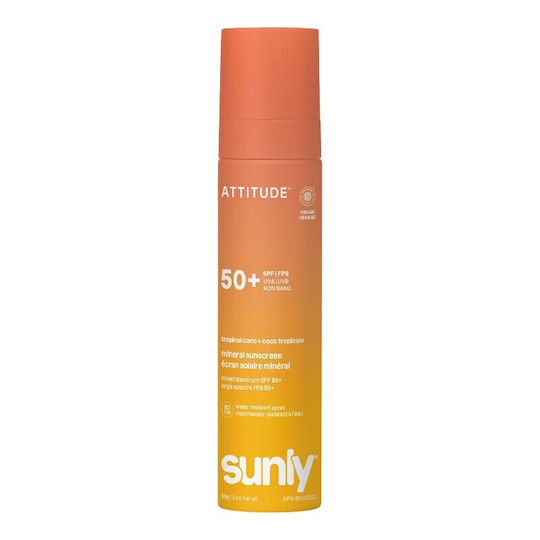 Attitude Coco Tropicale Αντηλιακό Σώματος SPF50 σε Spray 75ml