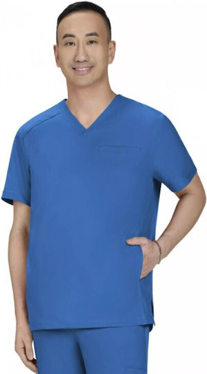 KOI USA Male Medical Blouse Blue