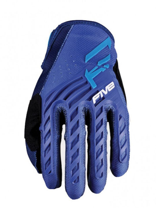 Five MXF3 Evo Men's Motocross Gloves Blue