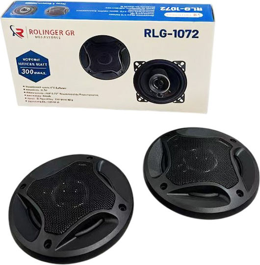 Set Car Speakers Coaxial 4" with 30W RMS (3 Way)