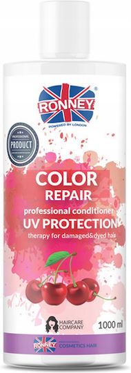 Ronney Color Repair Cherry Uv Protection Conditioner Dyed Hair 1000ml