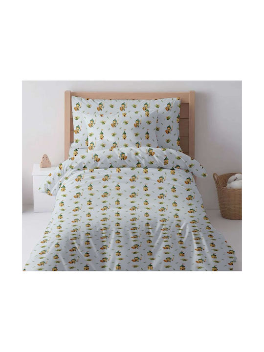 Astron Italy Single Sheets Set With Elastic Band Cotton Knight 100x200cm 2 Pieces