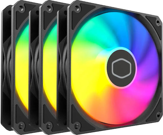 CoolerMaster MasterFan MF120 Lite Ventilator Pentru Carcasa cu Iluminare ARGB 3 Bucăți