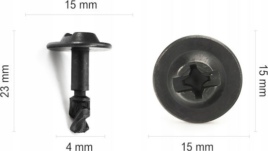 1x Șurub Clip Capac Motor Audi A4 B8 A6 Q5