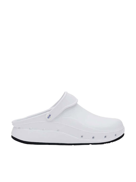 Scholl Men's Anatomic Clogs White