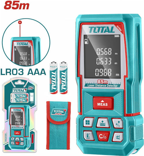 Total Μέτρο Laser TMT570268 με Δυνατότητα Μέτρησης 85m